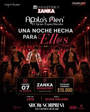 Presentacion de apolos men en Zanka Facatativa 7 de agosto 2026